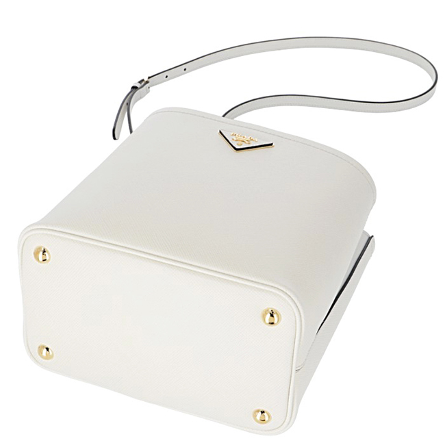 PRADAコピー ハンドバッグ ショルダー ダブル サフィアーノ レザー 2Wayバッグ ホワイト 1BA212OOO 2ERX G3Z - 商品画像 8