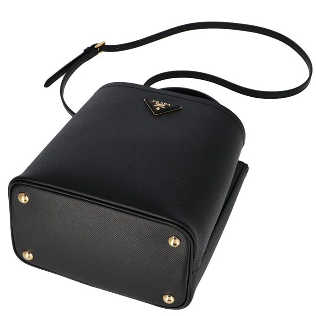 PRADAスーパーコピー ハンドバッグ ショルダー ダブル サフィアーノ レザー 2Wayバッグ ブラック 1BA212OOO 2ERX LJ4 - 商品画像 5