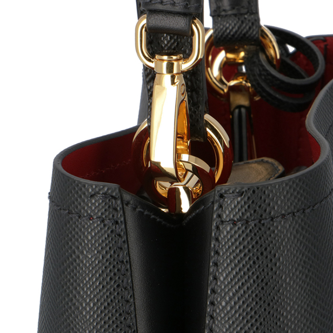プラダスーパーコピー PRADA 2020年春夏新作 ショルダーバッグ パニエ スモール サフィアーノ レザーバッグ ブラック 1BA217OOO 2ERX LJ4 - 商品画像 6