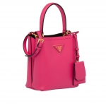 プラダスーパーコピー PRADA サフィアーノレザー スモールパニエバッグ マゼンタ 1BA217_0001 - 商品画像 7