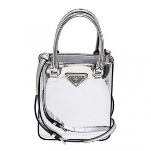 プラダスーパーコピー PRADA 2WAYバッグ スモール ブラッシュドレザー トート パテントレザー シルバー金具 1BA331 - 商品画像 2