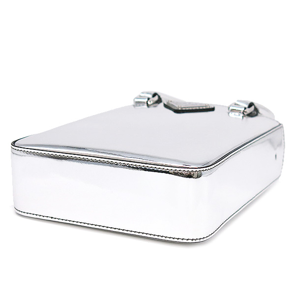 プラダスーパーコピー PRADA 2WAYバッグ スモール ブラッシュドレザー トート パテントレザー シルバー金具 1BA331 - 商品画像 6