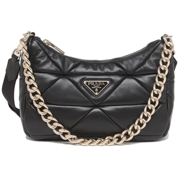 プラダバッグスーパーコピー ショルダーバッグ ハンドバッグ パッチワーク ミニバッグ ブラック レディース PRADA 1BC157 2DMO F0002 - 商品画像 1