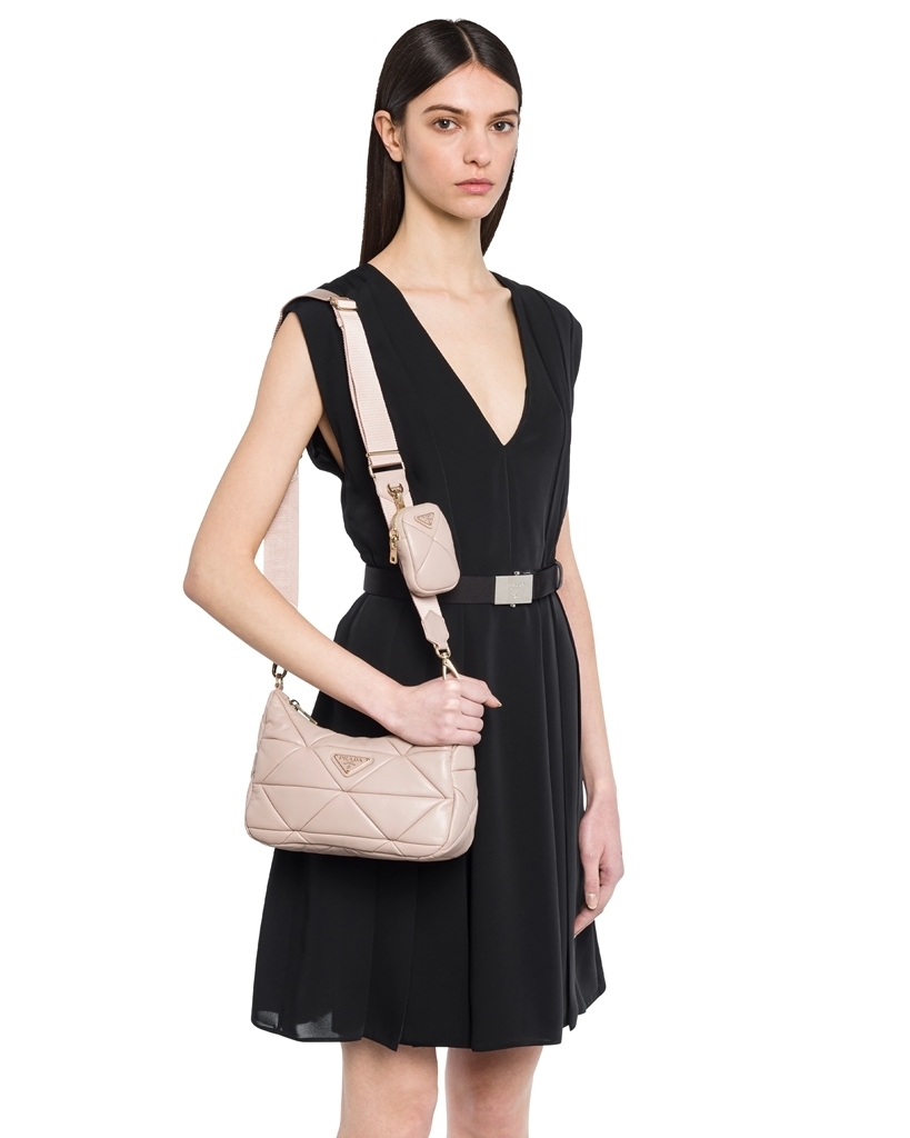 プラダスーパーコピー PRADA プラダ システム ナッパ パッチワーク ショルダーバッグ 1BC157_2DMO_F0NZ2_V_L9O - 商品画像 1