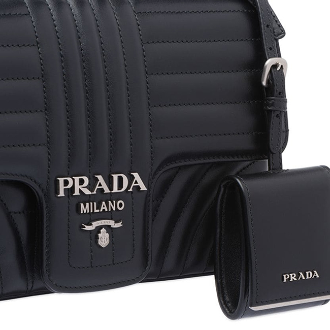 PRADAスーパーコピー ダイアグラム ミディアム レザー バッグ 1BD108_2D91_F0633_V_COX - 商品画像 4