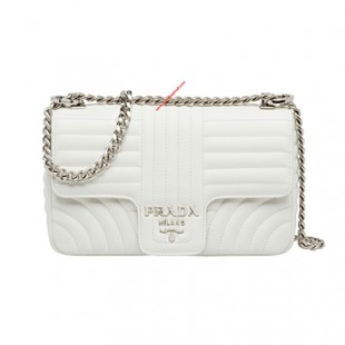 プラダコピー PRADA ダイアグラム ミディアム レザー バッグ 1BD108_2D91_F0YON_V_COX