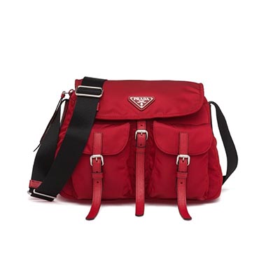 プラダ PRADA ナイロン×サフィアーノ ショルダーバッグ ファイヤー 1BD225_V44_F0002_V_OOH - 商品画像 5