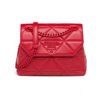 プラダ PRADA スペクトラム キルティングバッグスモール ショルダーバッグ レッド 1BD233_WDF0_F0ZZQ_V_OOO