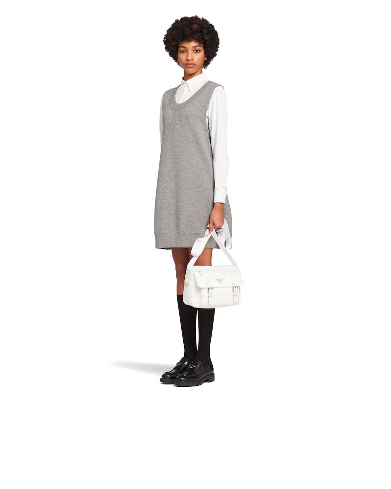 プラダスーパーコピー PRADA ショルダーバッグ ヴェラ/VELA 三角ロゴプレート ホワイト 1BD953_RV44_F0009_V_B1O メンズ レディース - 商品画像 1