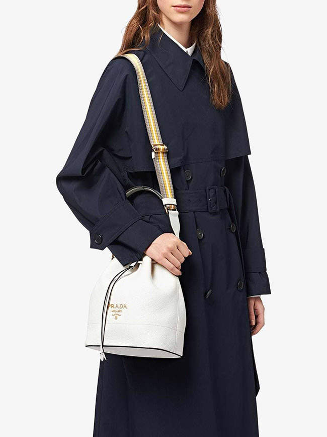プラダスーパーコピー PRADA バッグ VIT.DAINO バケットバッグ ショルダー付き 2WAY ハンドバッグ 巾着 ショルダーバッグ 1BE018VNOO2BBE - 商品画像 3