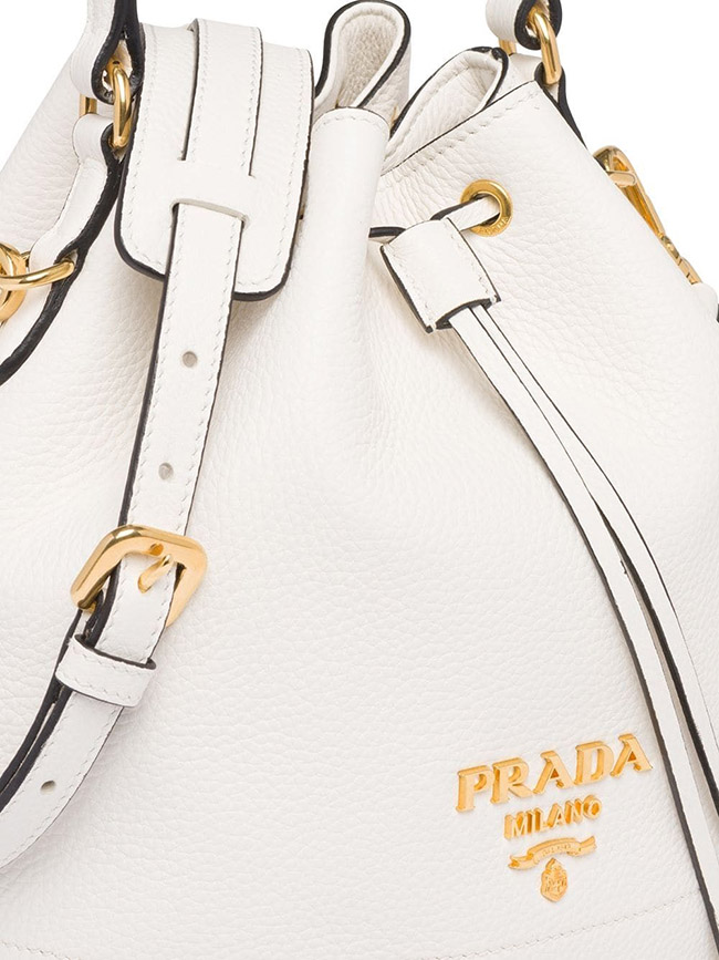 プラダスーパーコピー PRADA バッグ VIT.DAINO バケットバッグ ショルダー付き 2WAY ハンドバッグ 巾着 ショルダーバッグ 1BE018VNOO2BBE - 商品画像 4