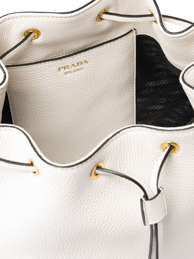プラダスーパーコピー PRADA バッグ VIT.DAINO バケットバッグ ショルダー付き 2WAY ハンドバッグ 巾着 ショルダーバッグ 1BE018VNOO2BBE - 商品画像 1