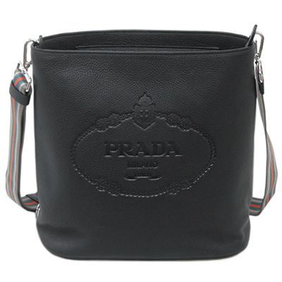 プラダバッグコピー 1BE023 PRADA ショルダーバッグ VITELLO PHENIX NERO ネロ カーフブラック シルバー金具 - 商品画像 8