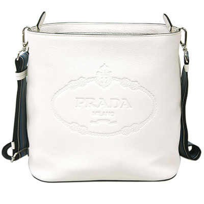 プラダコピーバッグ 1BE023 PRADA ショルダーバッグ VITELLO PHENIX TALCO タルコ カーフパウダーホワイト シルバー金具 - 商品画像 8