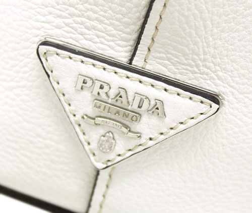 プラダコピーバッグ 1BE023 PRADA ショルダーバッグ VITELLO PHENIX TALCO タルコ カーフパウダーホワイト シルバー金具 - 商品画像 6