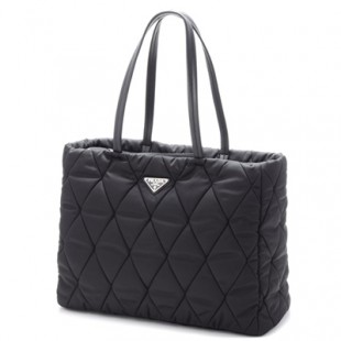 プラダコピーPRADA ナイロン バッグ キルティングナイロンバッグ トートバッグ ブラック 1BG169 2BYV 002