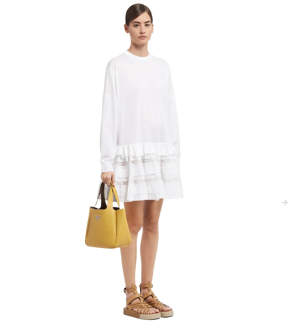 プラダ PRADA レザー ミニ トートバッグ スモールバッグ レディース 1BG335_2BBE_F0NV1_V_OOO - 商品画像 4