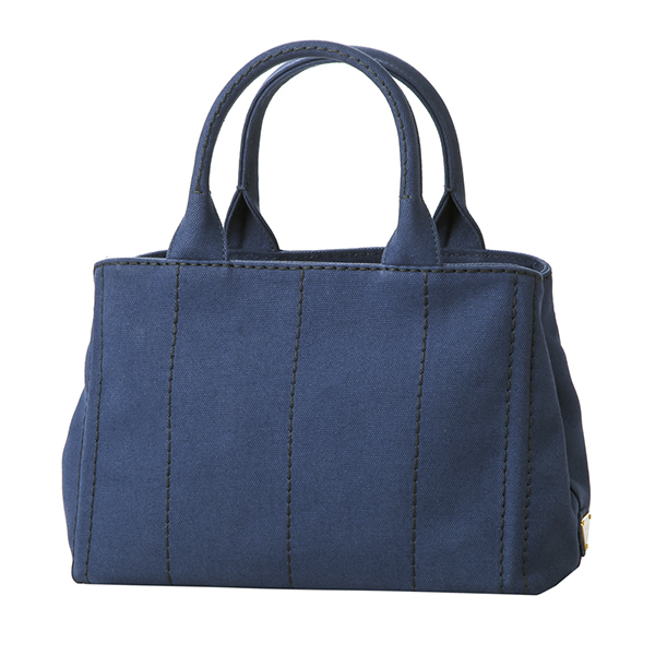プラダ トートバッグ PRADA 1BG439 ZKI F0CTL バッグ カナパ CANAPA レディース BLUETTE(ブルーエット)/TALCO(タルコ) ブルー 青/オフホワイト - 商品画像 4
