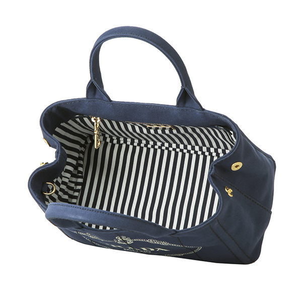 プラダ トートバッグ PRADA 1BG439 ZKI F0CTL バッグ カナパ CANAPA レディース BLUETTE(ブルーエット)/TALCO(タルコ) ブルー 青/オフホワイト - 商品画像 5