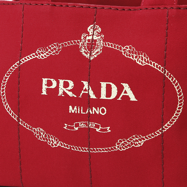 スーパーコピープラダ トートバッグ PRADA 1BG439 ZKI F0N50 バッグ カナパ CANAPA レディース ROSSO(ロッソ)/TALCO(タルコ) レッド 赤/オフホワイト - 商品画像 1