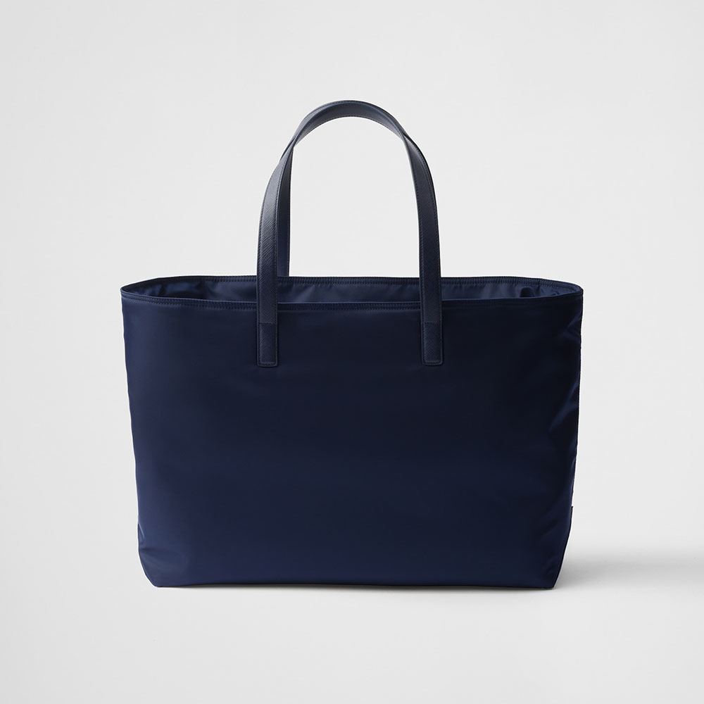 プラダ コピー Re-Nylon xサフィアーノレザー ラージ トートバッグ 1BG527_R064 - 商品画像 3