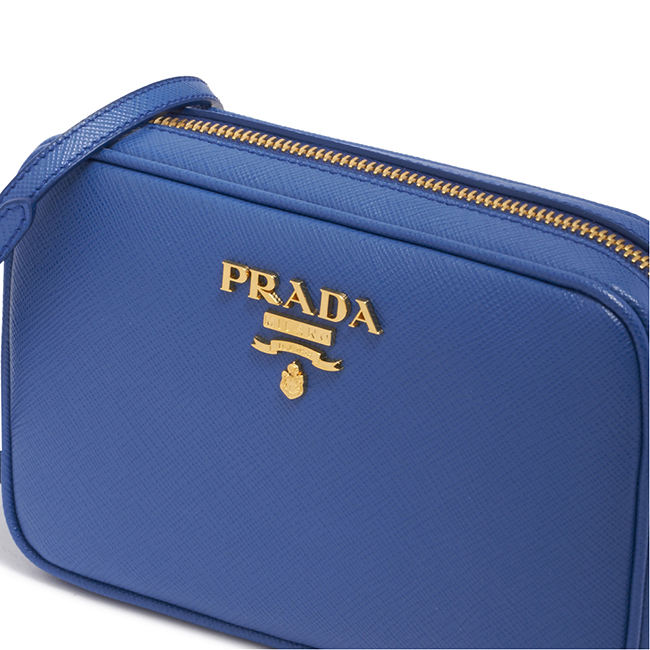 プラダバッグスーパーコピー レディース レザー ショルダーバッグ LEATHER SHOULDER BAG 1BH036NZV F0013 AZZURRO BLUE 青 ミニバッグ PRADA - 商品画像 4