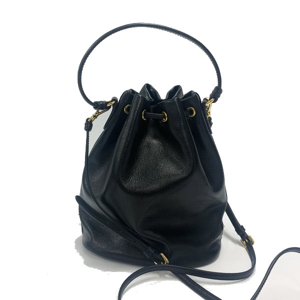 PRADAスーパーコピー プラダ 巾着 ショルダースタッズ 1BH038 レザー ブラック - 商品画像 7