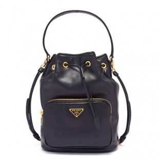 プラダスーパーコピーハンドバッグ LEATHER BUCKET BAG レザー バケットバッグ 1BH038 レディース 1BH038 NERO F0002