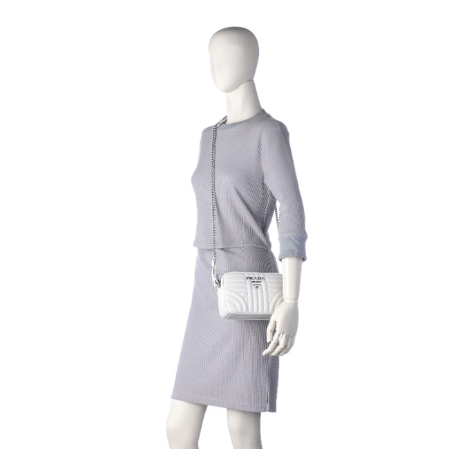 プラダスーパーコピー PRADA ショルダー チェーン ポシェット 斜め掛け ショルダーバッグ ショルダーバッグ ホワイト 1BH084COI 2D91 009 - 商品画像 1