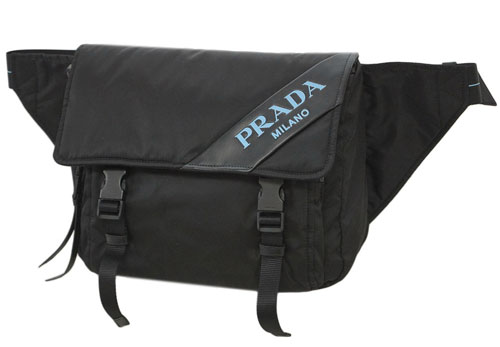 プラダ バッグ 1BL015 PRADA メンズ ウエストバッグ ボディバッグ TESSUTO+SOFT CALF NERO ネロ ナイロン+ソフトカーフ ブラック - 商品画像 10