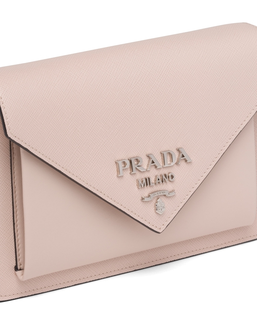 PRADA プラダ サフィアーノレザー ミニ エンベロープバッグ ウォーターリリー 1BP020_2EVU_F0VCN - 商品画像 1