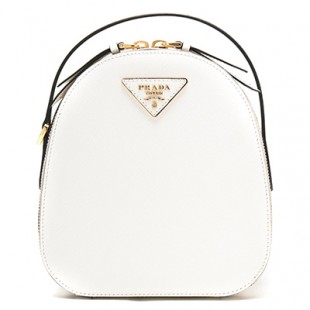 プラダ PRADA リュックサック/ハンドバッグ サフィアーノ/SAFFIANO ラックス/LUX 三角ロゴプレート ビアンコホワイト 1BZ047 NZV F0009 VOOG 2019年春夏新作 レディース