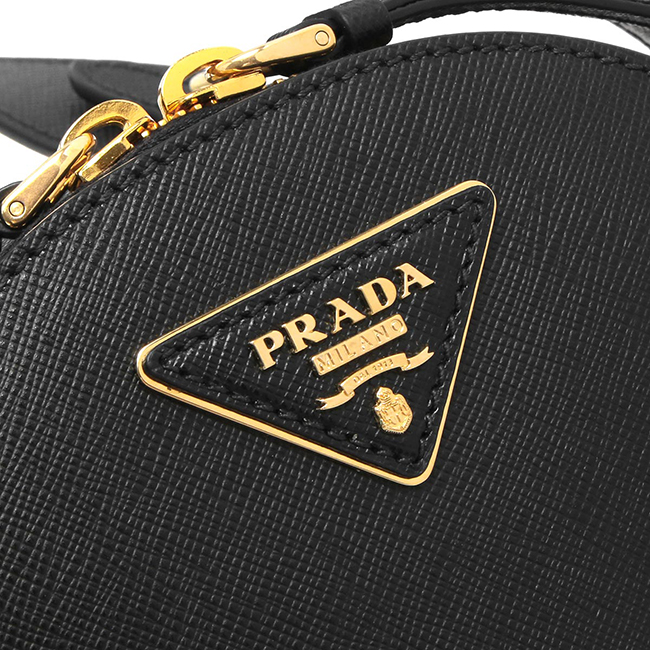 プラダ PRADA リュックサック/ハンドバッグ サフィアーノ/SAFFIANO ラックス/LUX 三角ロゴプレート ブラック 1BZ047 NZV F0002 VOOG 2019年春夏新作 レディース - 商品画像 1