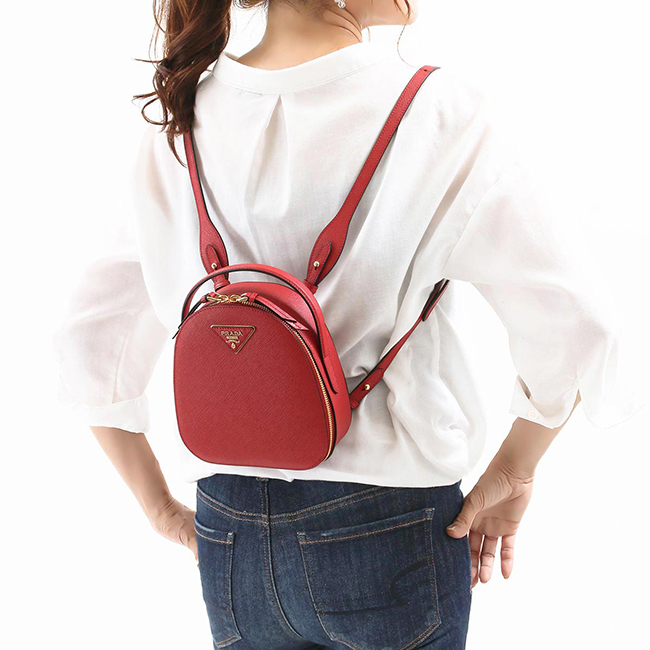 プラダ PRADA リュックサック/ハンドバッグ サフィアーノ/SAFFIANO ラックス/LUX 三角ロゴプレート フォーコレッド 1BZ047 NZV F068Z VOOG 2019年春夏新作 レディース - 商品画像 6