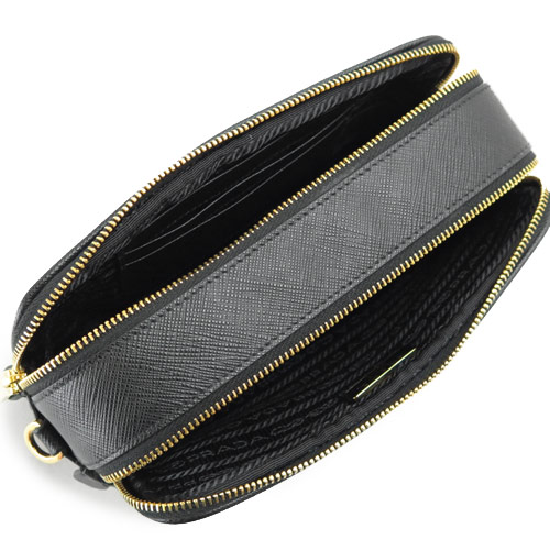 プラダコピー ショルダーバッグ PRADA ななめがけバッグ/クラッチバッグ 2WAY サフィアーノ レザー ブラック 1NF002 053 F0002 - 商品画像 1