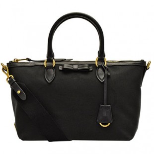プラダバッグスーパーコピー PRADA 2Wayショルダーバッグ レディース リボン アウトレット 1ba104logjac-nero