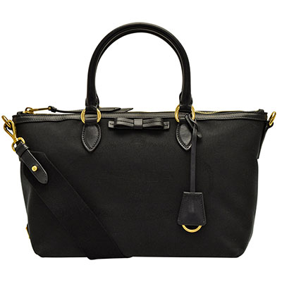 プラダバッグスーパーコピー PRADA 2Wayショルダーバッグ レディース リボン アウトレット 1ba104logjac-nero - 商品画像 5