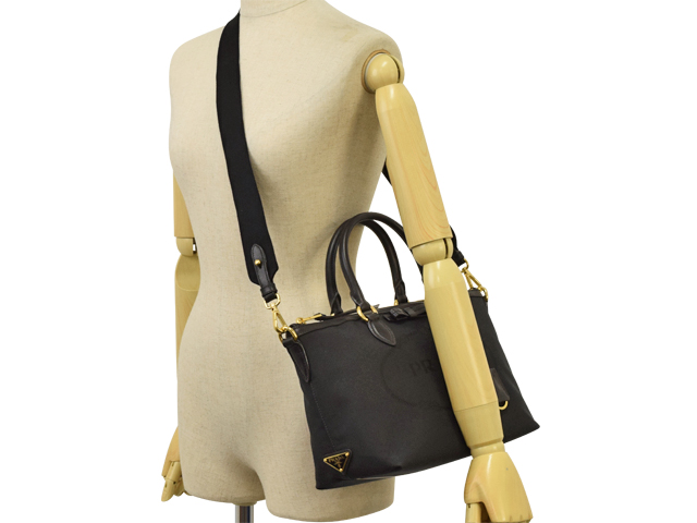 プラダバッグスーパーコピー PRADA 2Wayショルダーバッグ レディース リボン アウトレット 1ba104logjac-nero - 商品画像 1