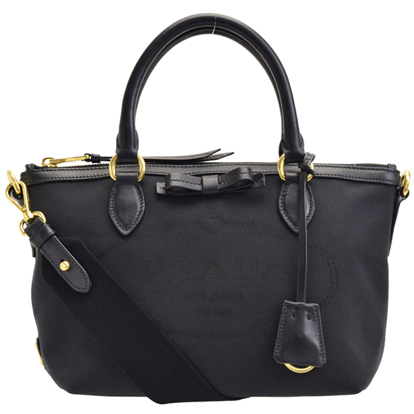 プラダバッグスーパーコピー PRADA 2Wayショルダーバッグ レディース リボン アウトレット 1ba111logjac-nero - 商品画像 2