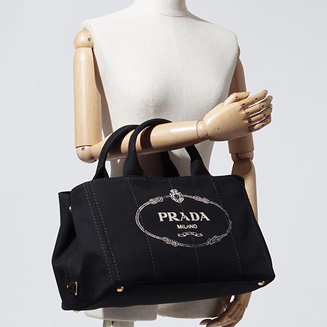 プラダスーパーコピー PRADA ハンドバッグ 2WAY ブラック レディース トートバッグ ロゴ トライアングル 1bg642 zki f0002 CANAPA - 商品画像 8