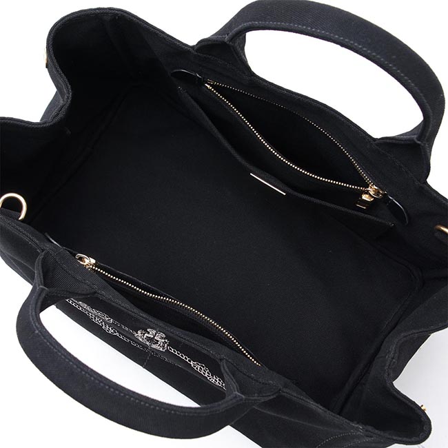 プラダスーパーコピー PRADA ハンドバッグ 2WAY ブラック レディース トートバッグ ロゴ トライアングル 1bg642 zki f0002 CANAPA - 商品画像 1
