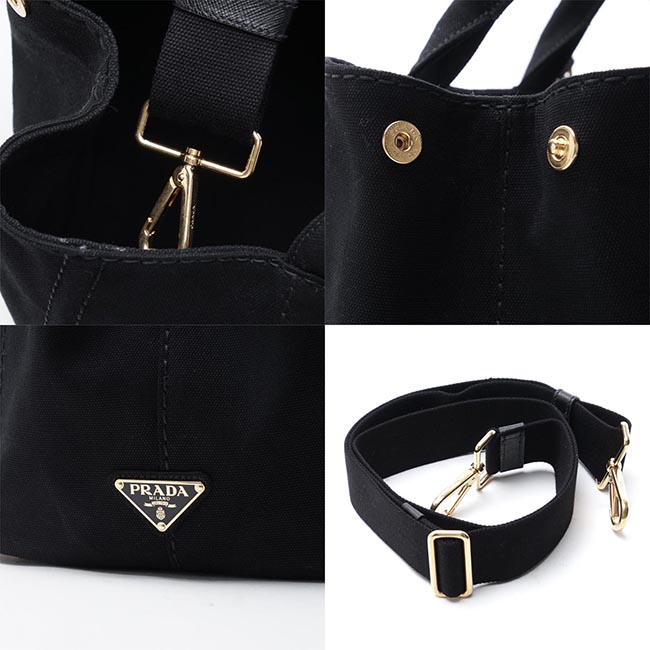 プラダスーパーコピー PRADA ハンドバッグ 2WAY ブラック レディース トートバッグ ロゴ トライアングル 1bg642 zki f0002 CANAPA - 商品画像 3