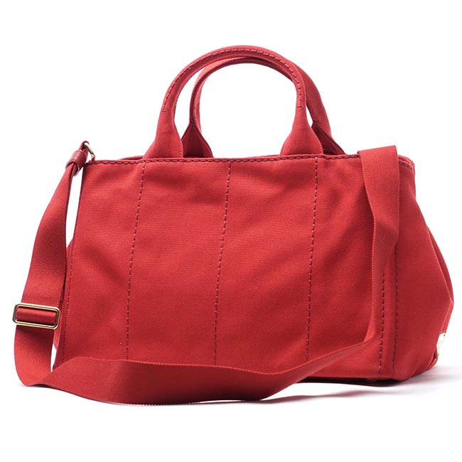 プラダコピー PRADA ハンドバッグ 2WAY レッド レディース トートバッグ ロゴ トライアングル 1bg642 zki f0011 CANAPA - 商品画像 5