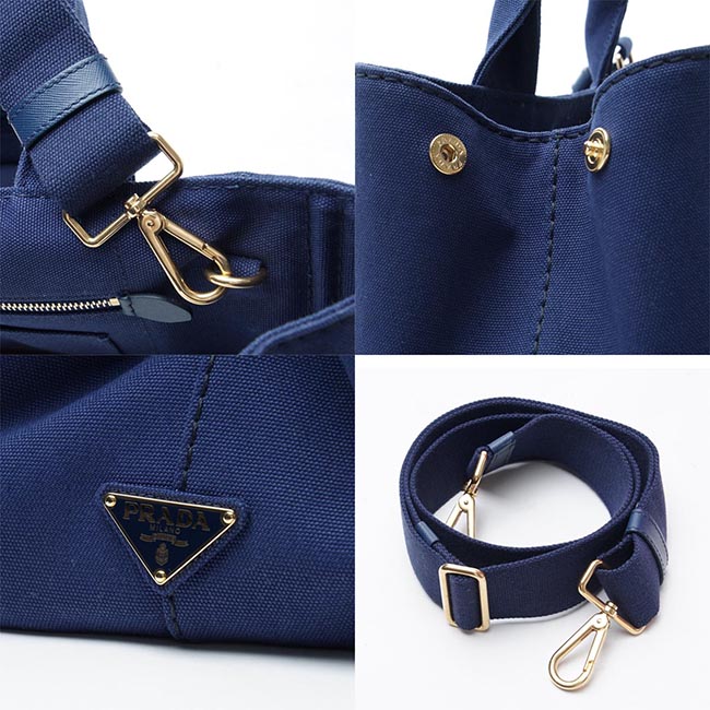 プラダスーパーコピーPRADA ハンドバッグ 2WAY ブルー レディース トートバッグ ロゴ トライアングル 1bg642 zki f0016 CANAPA - 商品画像 3
