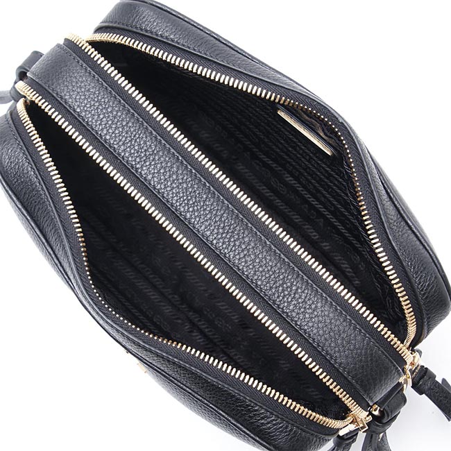 プラダスーパーコピー PRADA ショルダーバッグ ブラック レディース ブラック バッグ ファブリックストラップ プレゼント レザー 1bh082 v noo 2bbe f0002 - 商品画像 4