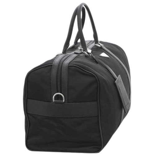 プラダバッグスーパーコピー 2VC002 PRADA ボストンバッグ トラベル ストラップ付き TESSUTO+SAFFIANO NERO ネロ ナイロン+カーフ ブラック シルバー金具 - 商品画像 1