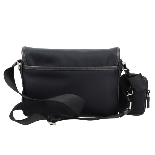 プラダバッグスーパーコピー ショルダーバッグ ナイロン サフィアーノ トライアングルロゴ ブラック メンズ レディース PRADA 2VD041 2DMH F0002 - 商品画像 9