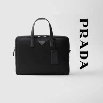 プラダ スーパーコピー Re-Nylon xサフィアーノレザー ブリーフケース 2VE005_2DMH