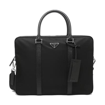 プラダコピー ブリーフケース テスートサフィアーノ ビジネスバッグ トライアングルロゴ ブラック メンズ 2VE368 064 F0002 - 商品画像 6