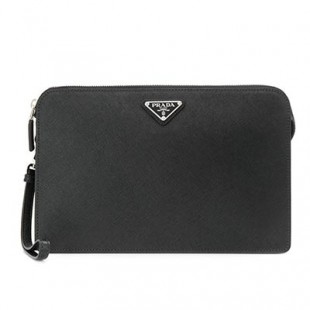 プラダスーパーコピー PRADA 「サフィアーノ」レザー クラッチバッグ メンズ 2VF056 OOO9Z2 F0002